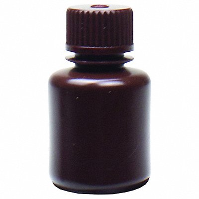 GRAINGER 33424 Bottle 62 mm H Amber PK72