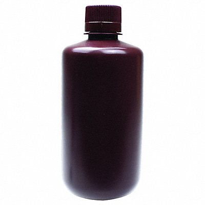 GRAINGER 33429 Bottle 216 mm H Amber PK6