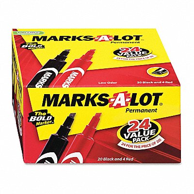 AVERY 98187 Marker Perm Reg Chisel PK24
