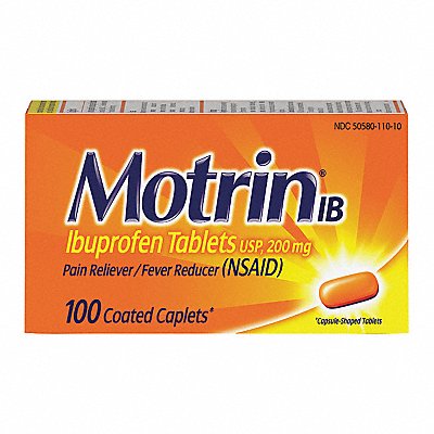 JOHNSON  JOHNSON 48101 Medication Motrin Caplets PK100