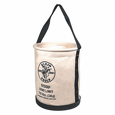 KLEIN TOOLS 5109P Wide Straight Wall Bucket with Pocket