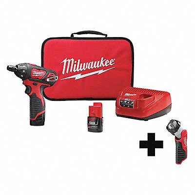 MILWAUKEE 24012200000000 Screwdriver Kit Cordless 12V DC 500 RPM