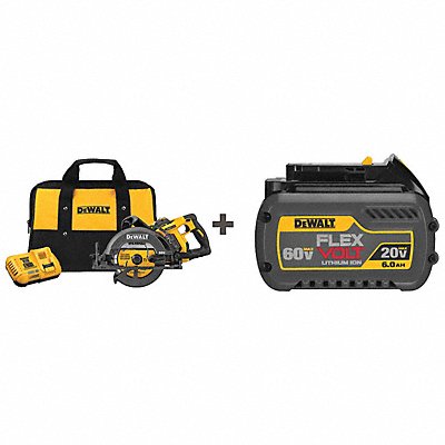 DEWALT DCS577X1DCB606 Circular Saw Kit Cordless 7-1/4 Dia