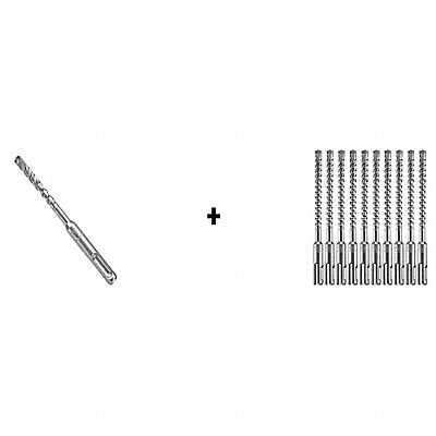 BOSCH HCFC2040B25HCFC2041B10 Hammer Drill Bit SDS Plus 1/4 x 2 PK25