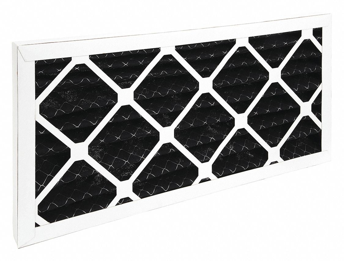 GRAINGER 33E897 Odor Removal Pleated Air Filter 12x24x1