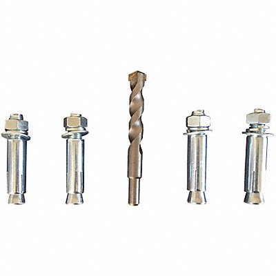GRAINGER 33F680 Bumper Installation Kit 4 Bolts  1 Bit