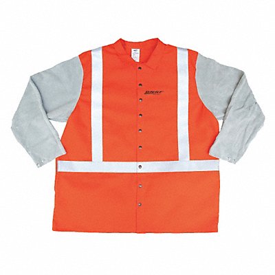GUARD LINE ORBW5CL2LSXL Banwear/Lthr Jacket 30 Orng Rflctv XL