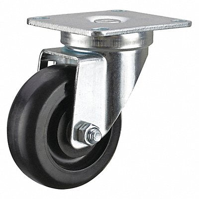 GRAINGER P12SPB060BP3WB001 Standard Plate Castor Swivel 300 lb.