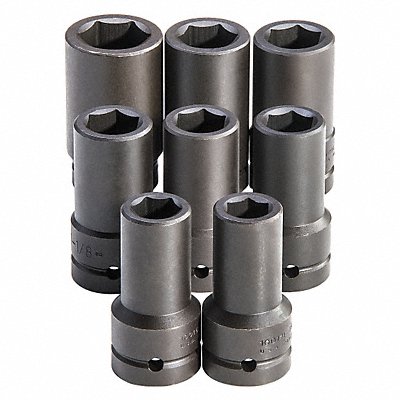 PROTO J76108 Impact Socket Set Steel Black Oxide 7/8- 1 1/2 in