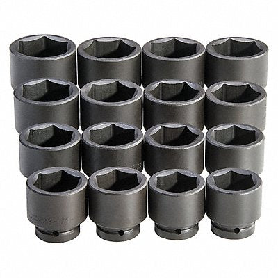 PROTO J76116 Impact Socket Set Steel Black Oxide 2 1/16- 3 in