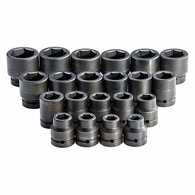 PROTO J76122 Impact Socket Set Steel Black Oxide 3/4 to 2 in