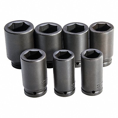 PROTO J72102M Impact Socket Set Steel Black Oxide 26 to 38 mm
