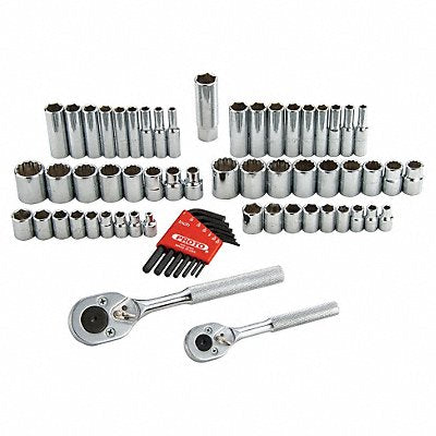 PROTO J47163 Socket Wrench St Chrome 12Pt 1/8 - 3/4 in