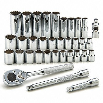 PROTO J52230 Socket Wrench St Chrome 12Pt 5/16 - 7/8 in