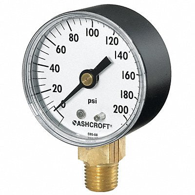 ASHCROFT 20W1005PH02LV15 Gauge Pressure 30in Hg VAC to 0/15psi