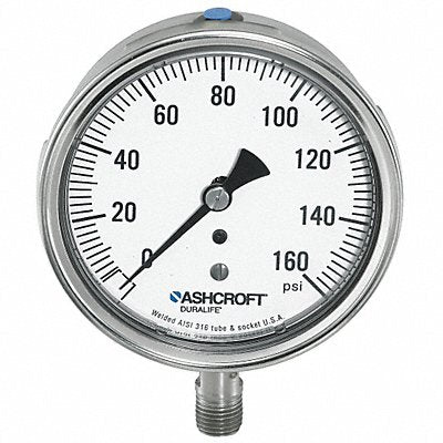 ASHCROFT 251009SWL02L60 K4201 Gauge Pressure 0 to 60 psi 1009SWL