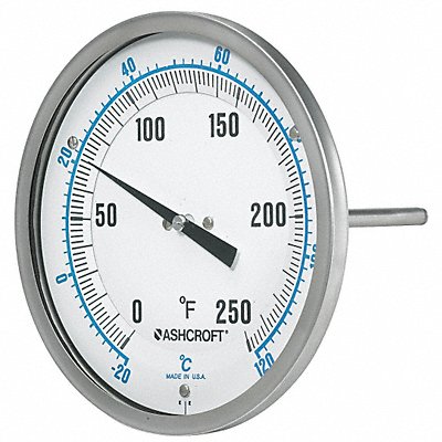 ASHCROFT 50EI60E Dial Thermometer Every-Angle 9 in Dial