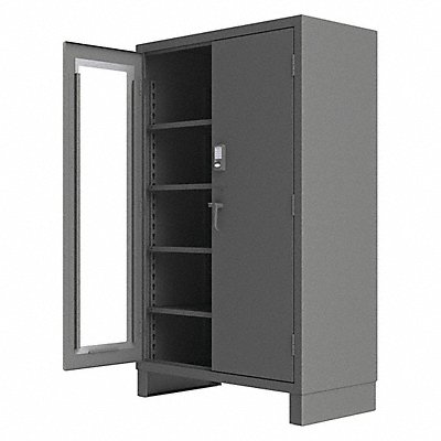 DURHAM MFG 3703CXCBLP4S95 Storage Cabinet 78 x48 x24 Grey 4Shlv
