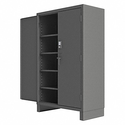 DURHAM MFG 3703CXBLP4S95 Storage Cabinet 78 x48 x24 Grey 4Shlv