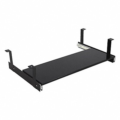 GRAINGER MKBT Metal Keyboard Tray with Tilt Steel Blk