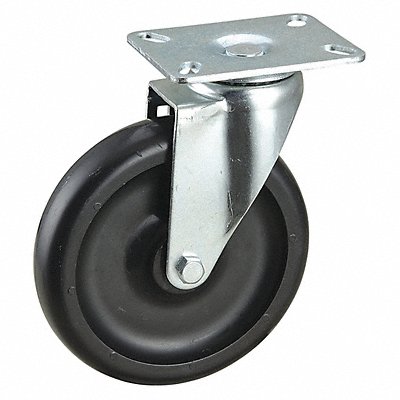 GRAINGER DCIB06041S002 Standard Plate Castor Swivel 400 lb.