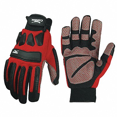 CONDOR 33J484 Cut Resistant Gloves Black/Red 2XL PR