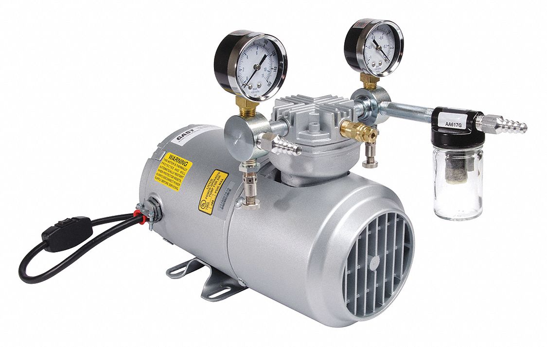 GAST 1HAB25M100X Piston Air Compressor Size 1/4 1725 RPM