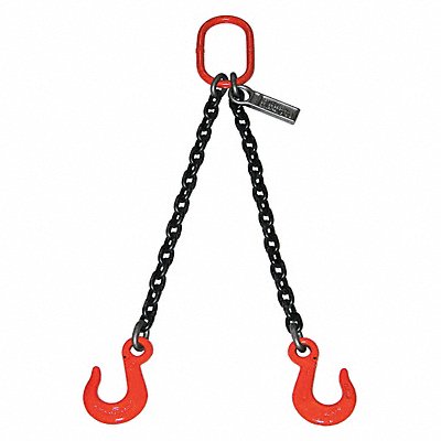 LIFT-ALL 732DOSW10X8 Chain Sling 7/32 in Size G100 8 ft L DOS