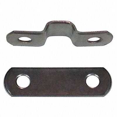 DIXIE LINE CLAMPS 402 Tube Clamp Two-Hole w/Backplate SS PK25