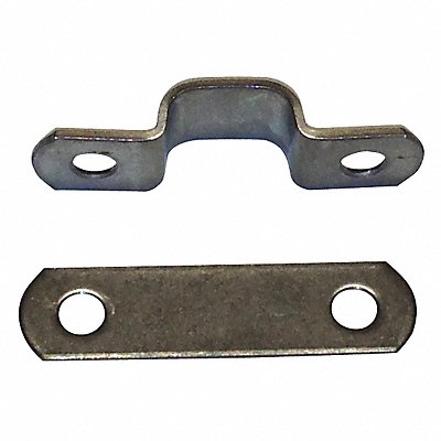 DIXIE LINE CLAMPS 602 Tube Clamp Two-Hole w/Backplate SS PK25