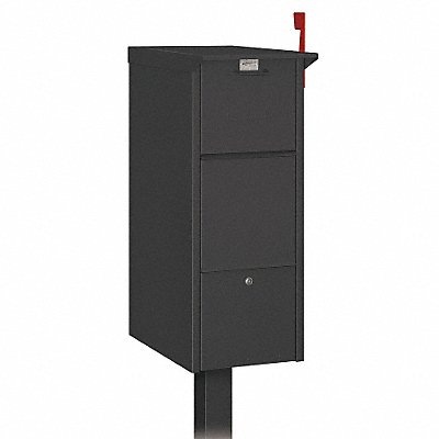 SALSBURY INDUSTRIES 4375BLK Mail Package Drop Aluminum Black