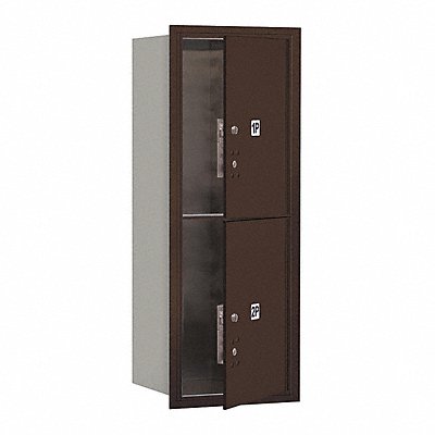 SALSBURY INDUSTRIES 3710S2PZFU Horizontal Mailbox PL5 2Dr Bz FL 37-1/2in