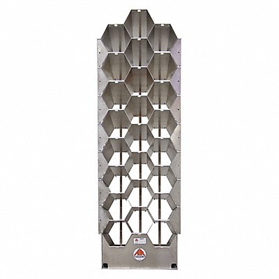 AIR SYSTEMS INTERNATIONAL AK2424 SCBA Storage Rack Aluminum 25 1/4 in W