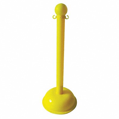 GRAINGER 33L677 Post Warning 41 In H Yellow Use