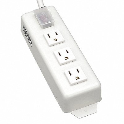 TRIPP LITE TLM306NC Outlet Strip 3 Outlet 15A 8-3/4 L Wht