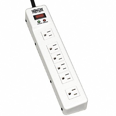 TRIPP LITE TLM626 Surge Protector Strip 6 Outlet Wht