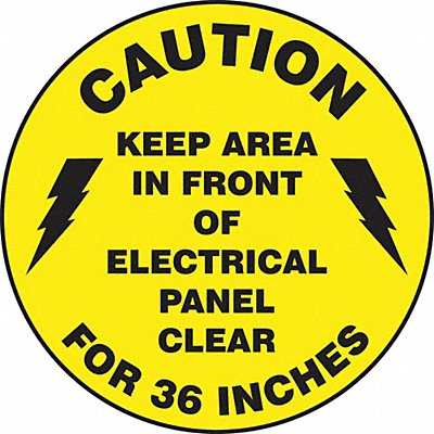 ACCUFORM MFS778 Floor Sign Caution 17 in Dia.