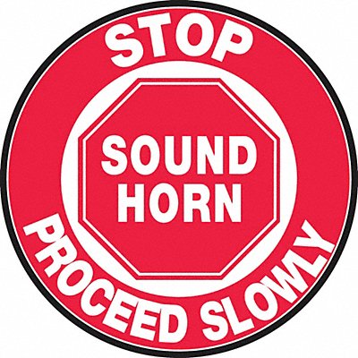 ACCUFORM MFS705 Slip-Gard Round Floor Sign 17 X17