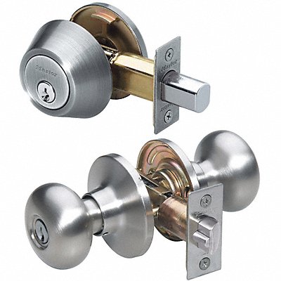 MASTER LOCK BCCO0615 Knob Lockset Mechanical Entrance Grd. 3