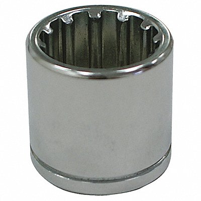 WESTWARD 33M325 Socket Steel Chrome 1/2 in