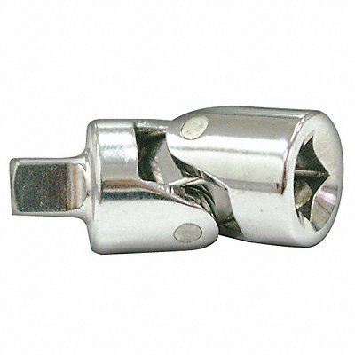 WESTWARD 33M361 Universal Joint Steel Chrome 3/8 in