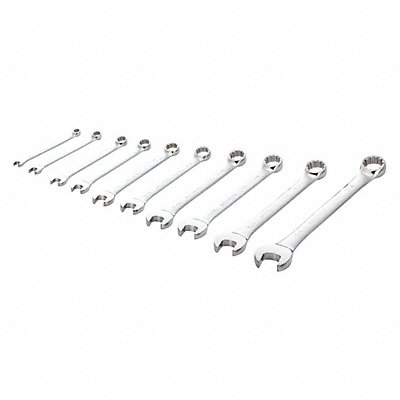 WESTWARD 33M573 Combination Wrench St Steel Full Polish Offset