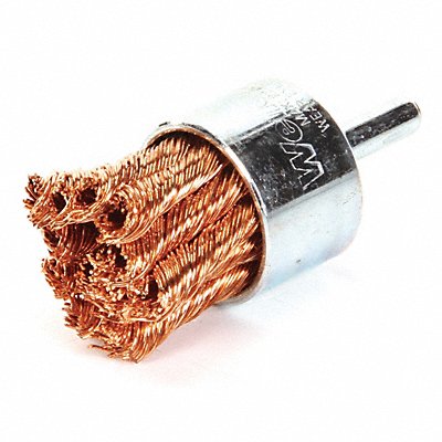 WEILER 93803 Knot Wire End Brush Bronze 1-1/8 In.