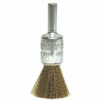 WEILER 93806 Crimped Wire End Brush Brass 1/2 In.