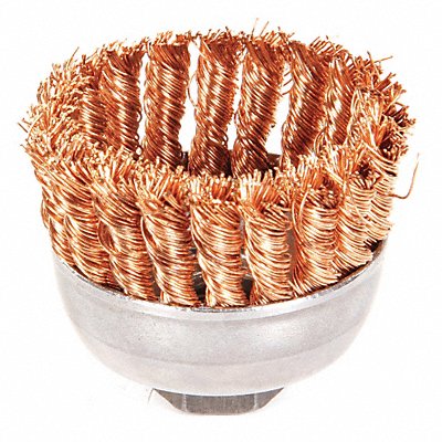 WEILER 93810 Single Row Knot Wire Cup Brush 2-3/4 In.