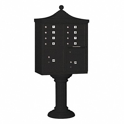 SALSBURY INDUSTRIES 3308RBLKU Regency CBU USPS Access 8 Doors Black
