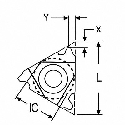 ULTRA-DEX USA 3IL14ACME Threading Insert 3IL Triangle