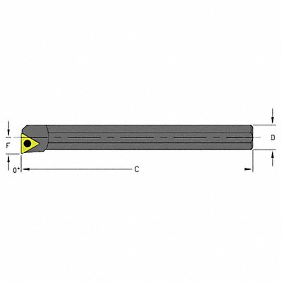 ULTRA-DEX USA A10QSTFCR2 Indexable Boring Bar 0.7600 HSS