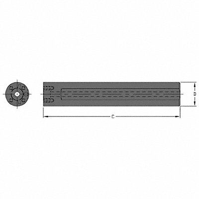 ULTRA-DEX USA A250012 Indexable Boring Bar 2.9000 HSS