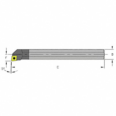 ULTRA-DEX USA E16TSCLPR3 Indexable Boring Bar 1.1850 Carbide